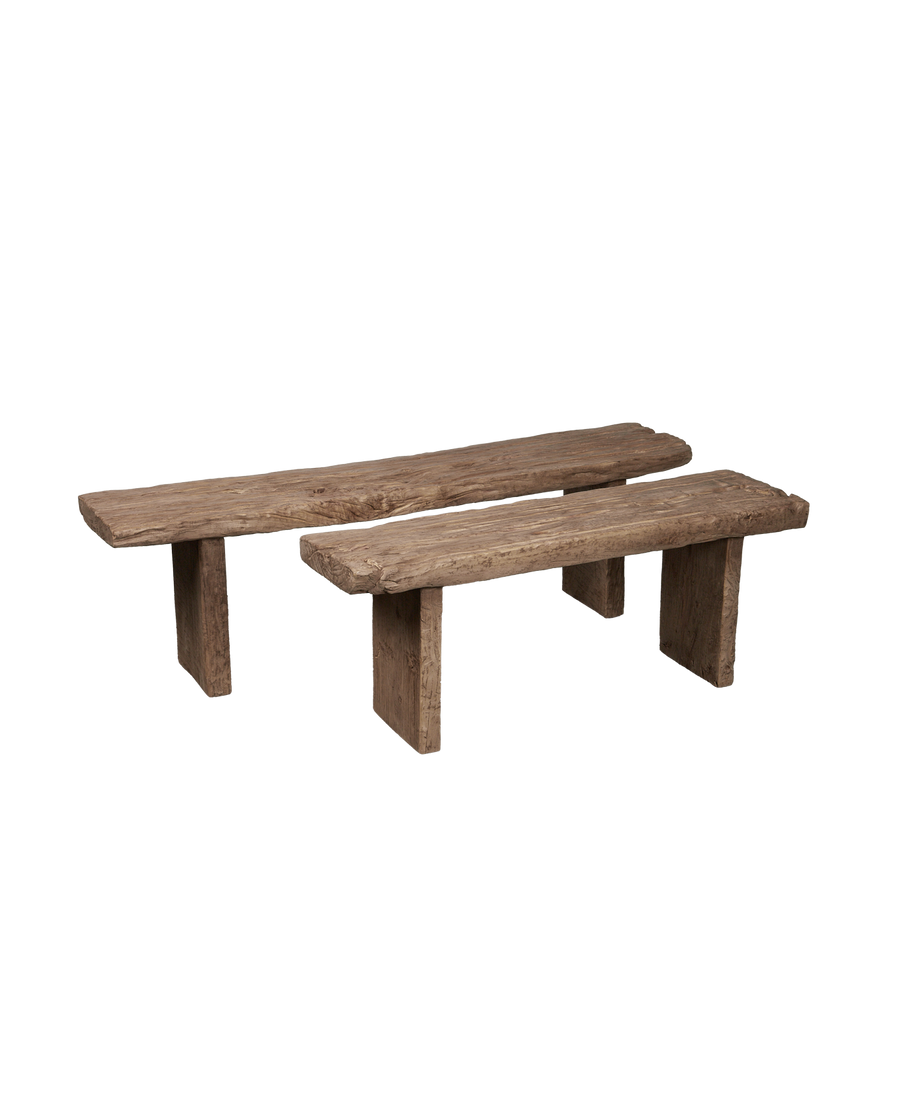 Reclaimed Chunky Elm Bench - Natural from China made of Wood