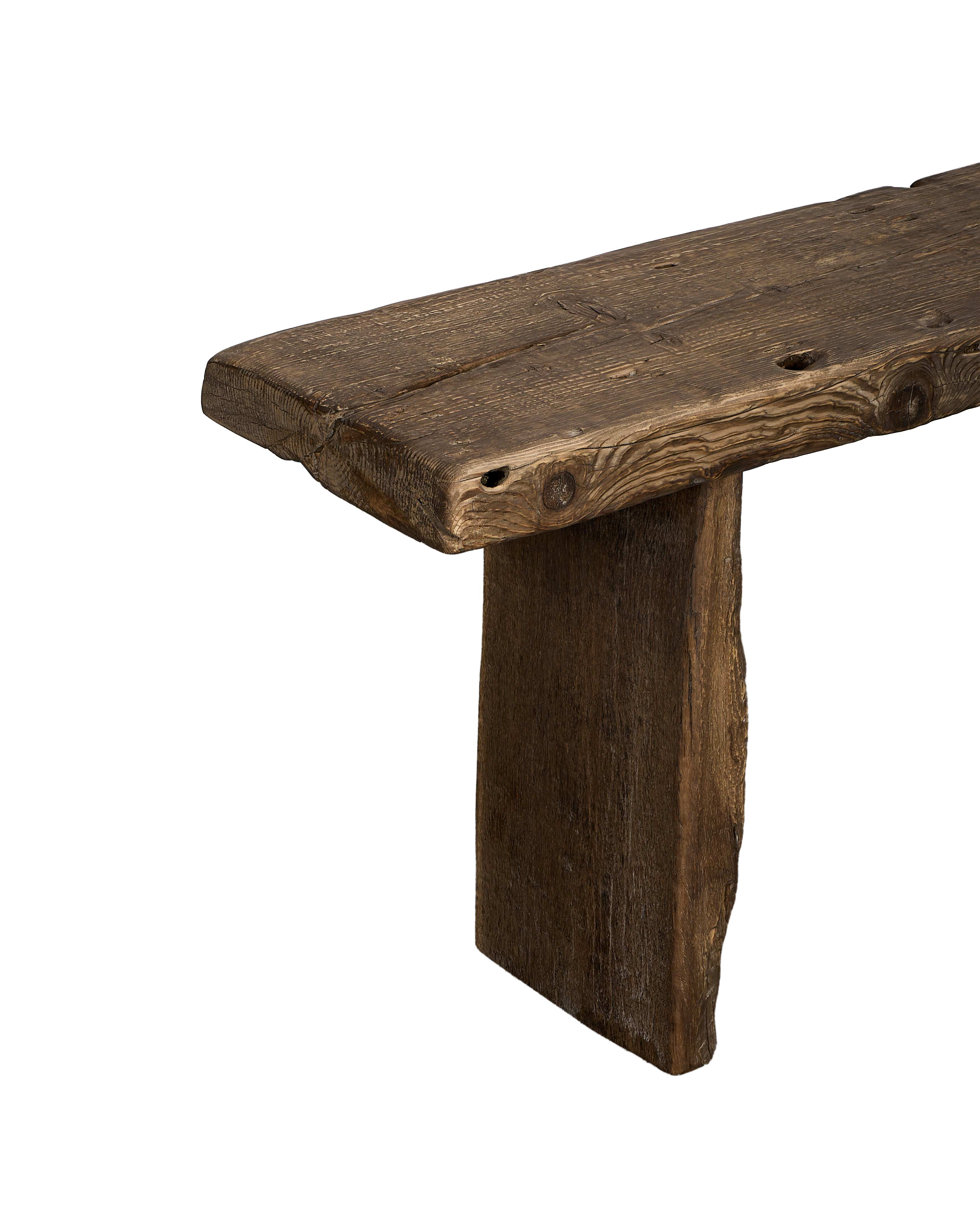 Chunky Elm Bench - Natural