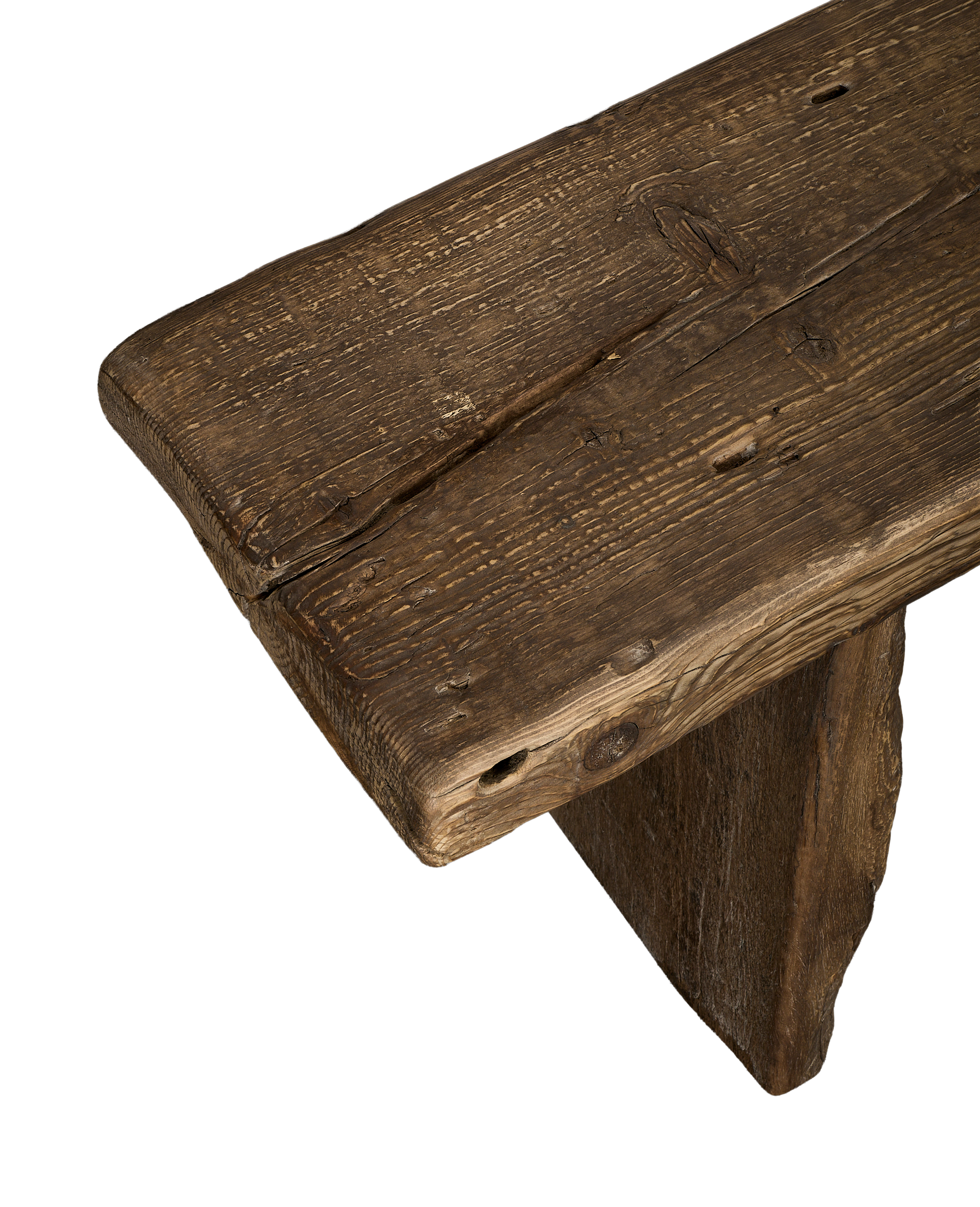 Chunky Elm Bench - Natural