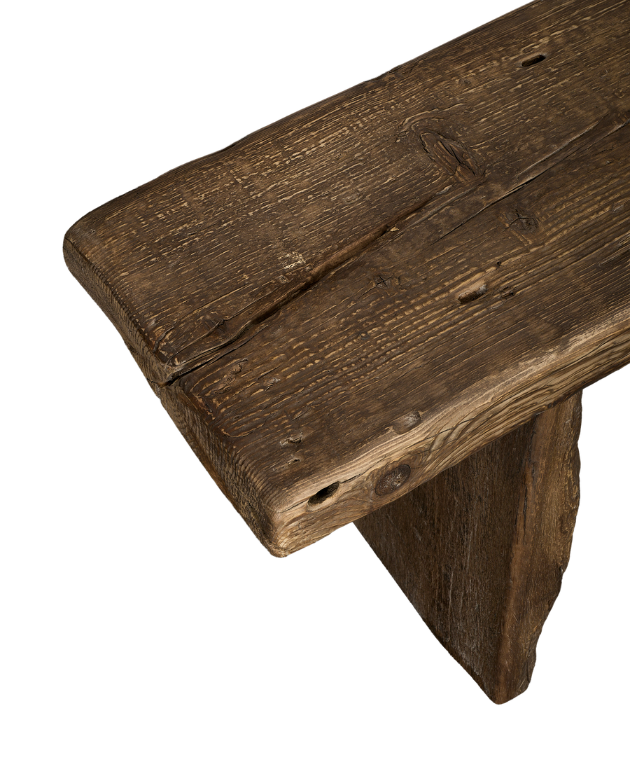 Chunky Elm Bench - Natural