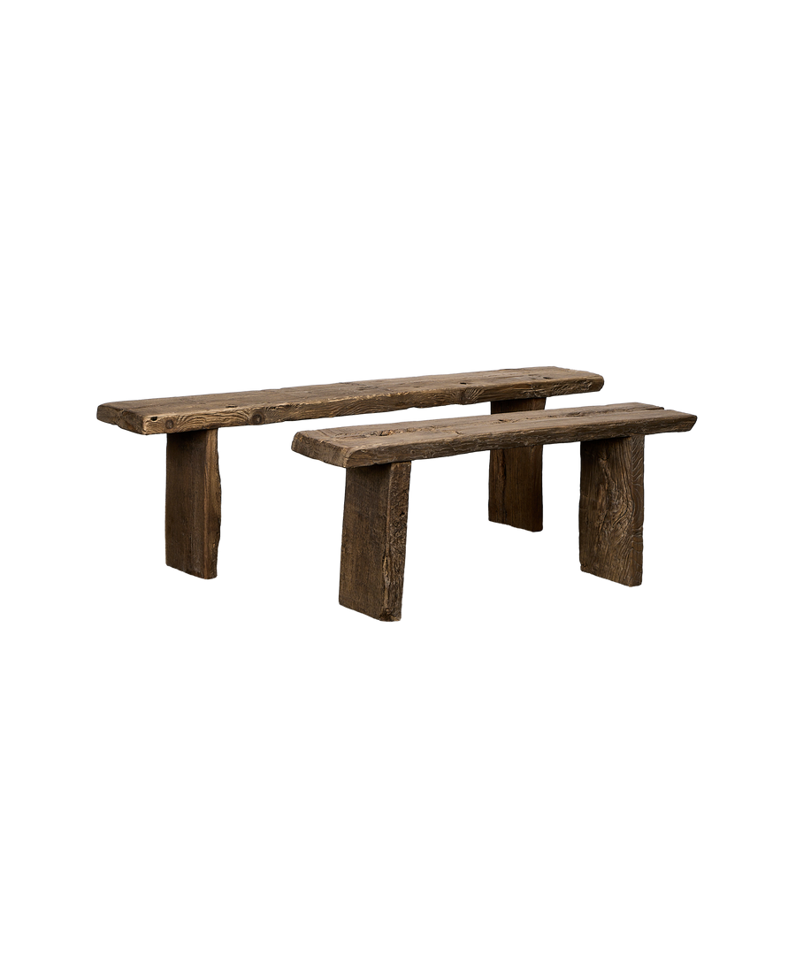 Chunky Elm Bench - Natural