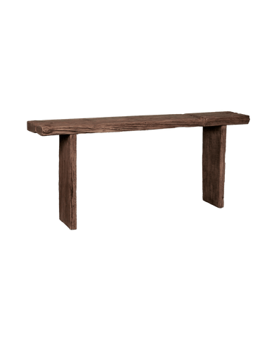 Designed Chunky Elm Console - Natural from China made of Wood