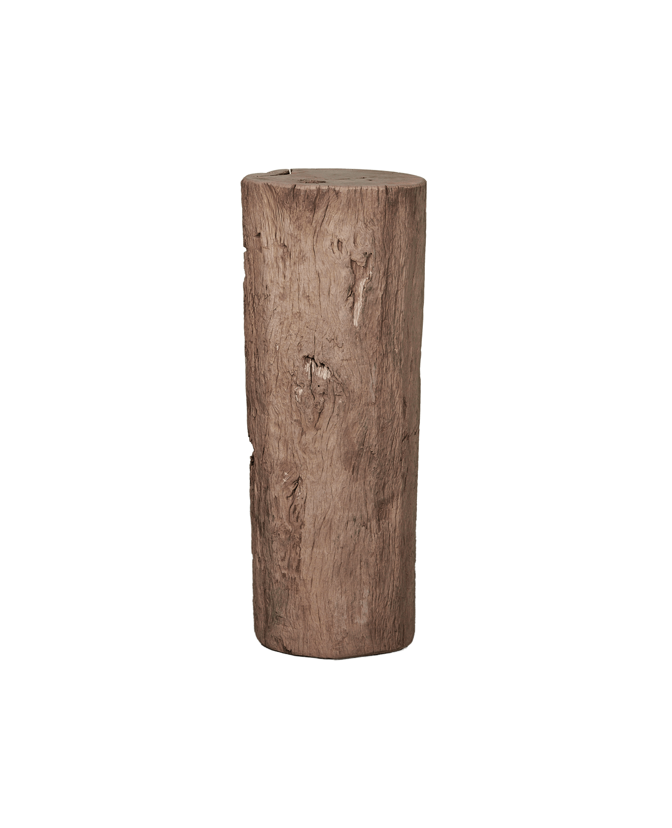 Vintage Wood Pedestal - Round from India made of Wood