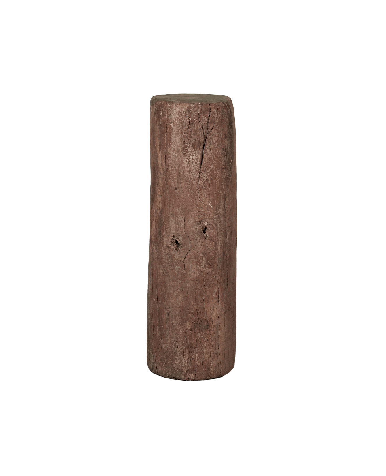 Vintage Wood Pedestal - Round from India made of Wood