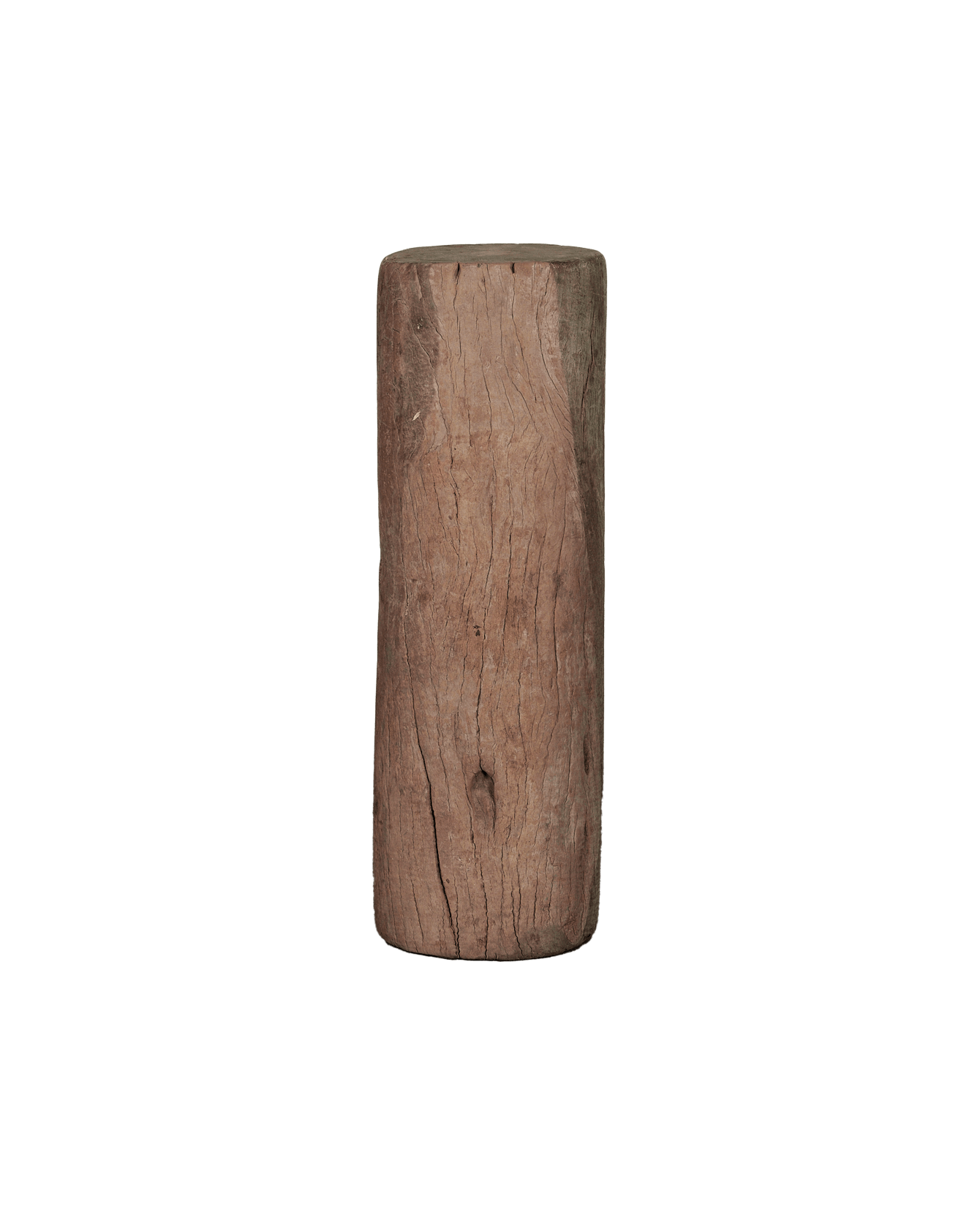 Vintage Wood Pedestal - Round from India made of Wood