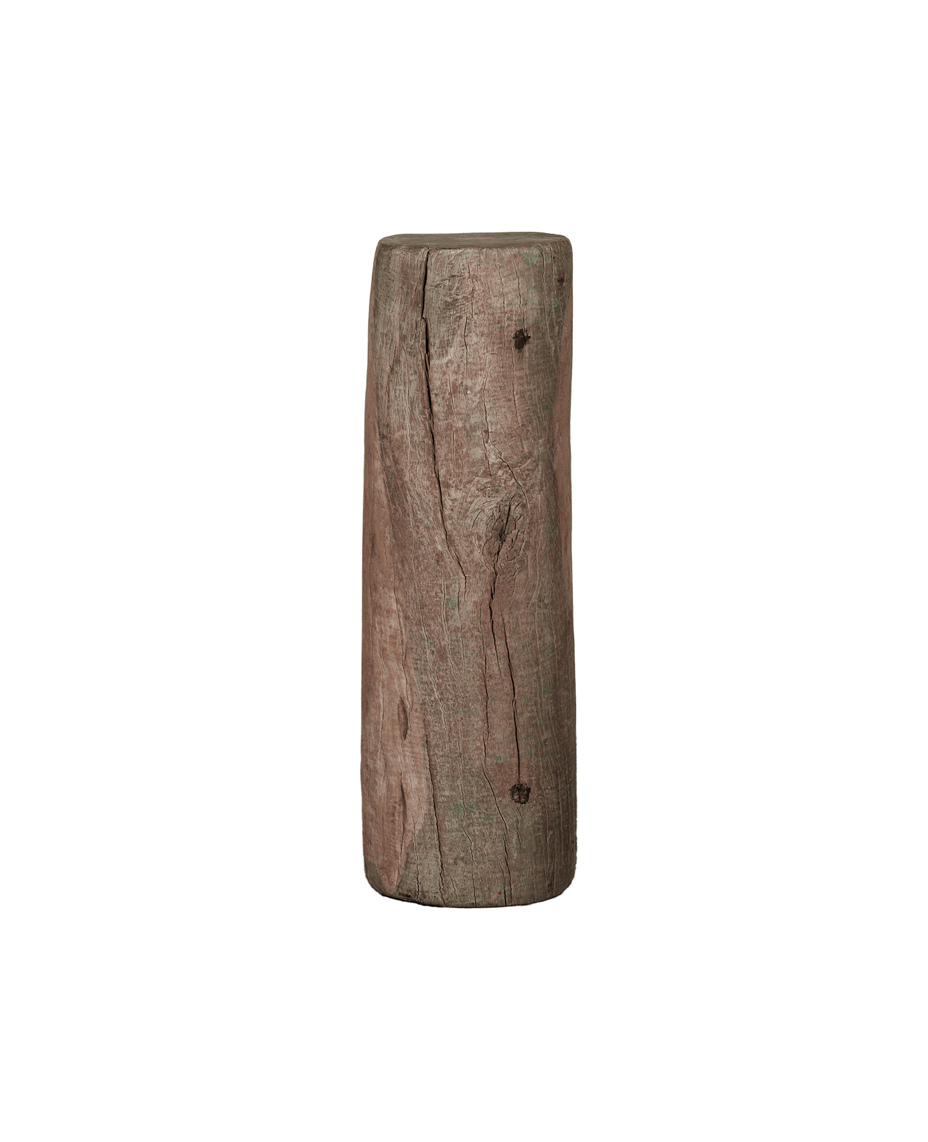 Vintage Wood Pedestal - Round from India made of Wood