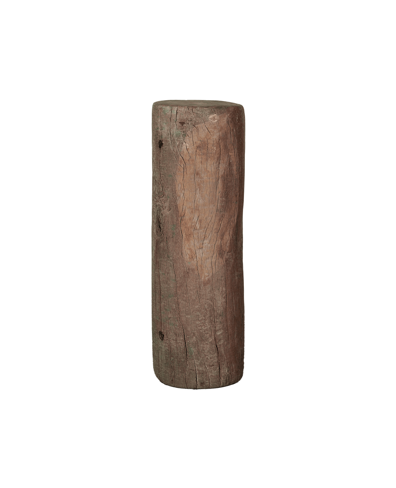 Vintage Wood Pedestal - Round from India made of Wood