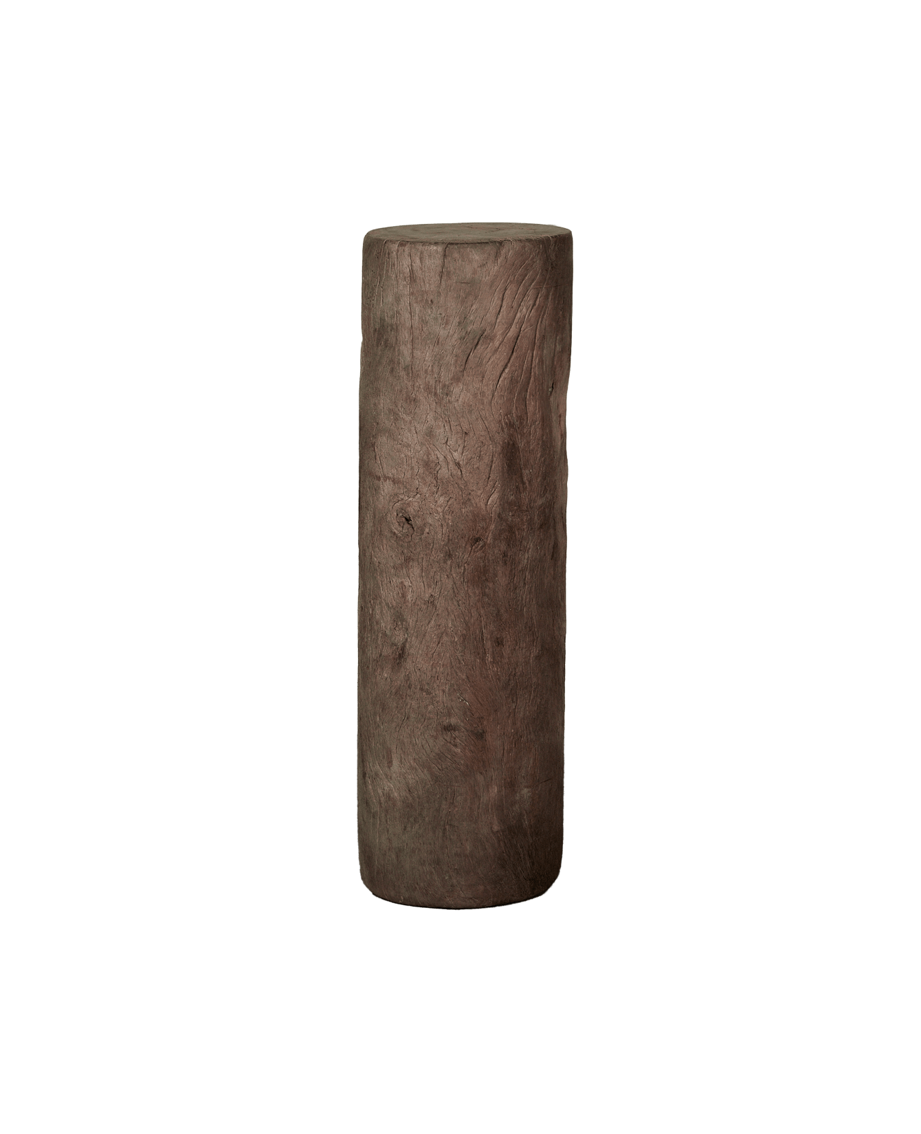 Vintage Wood Pedestal - Round from India made of Wood