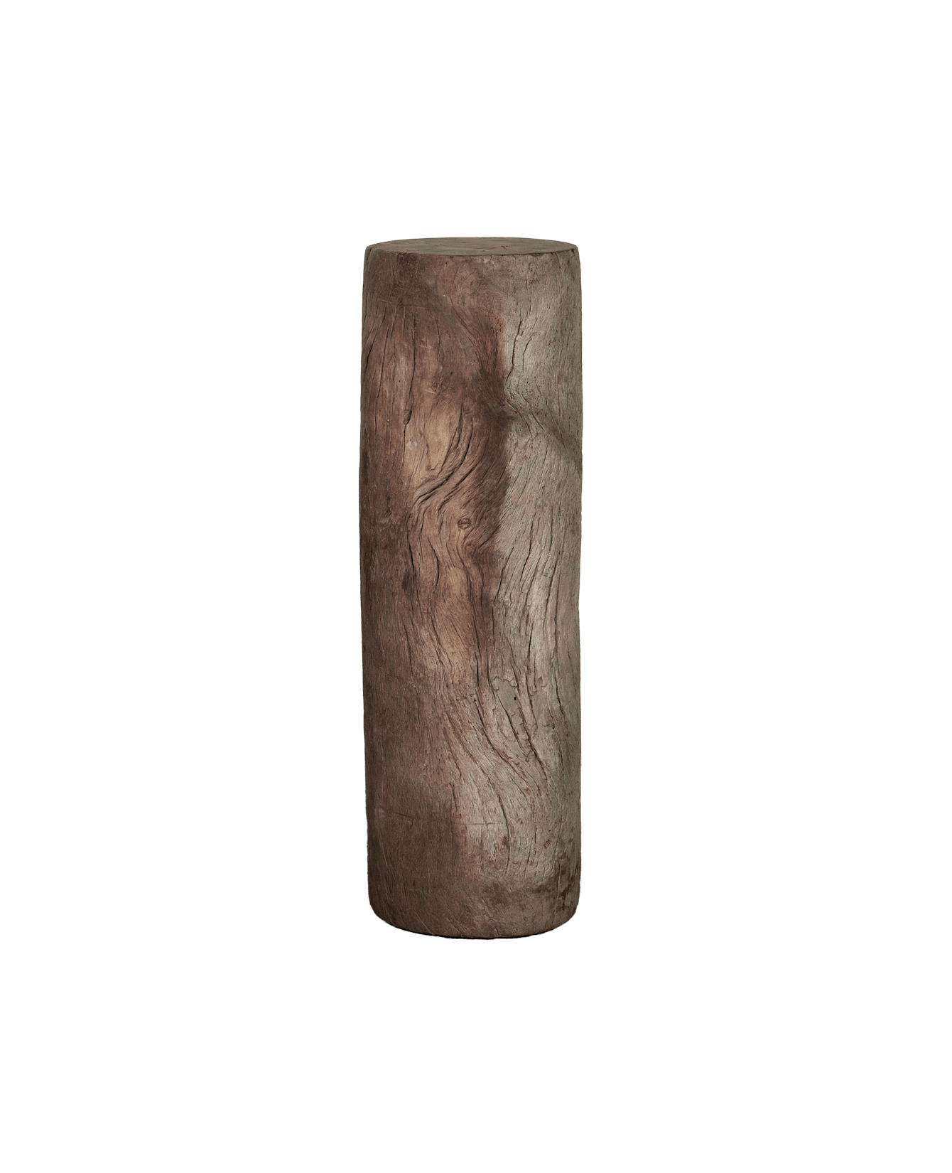 Vintage Wood Pedestal - Round from India made of Wood