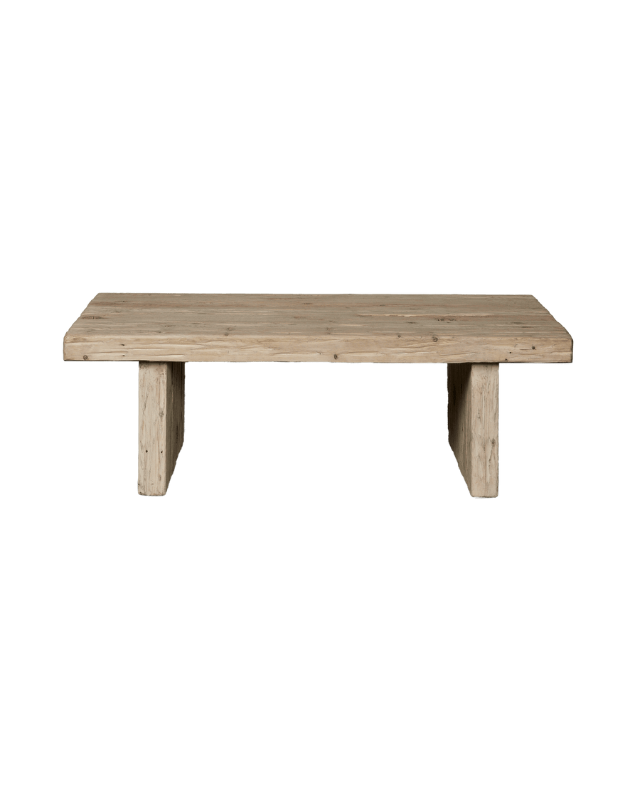 Reclaimed Elm Coffee Table - Bleached from China made of Wood