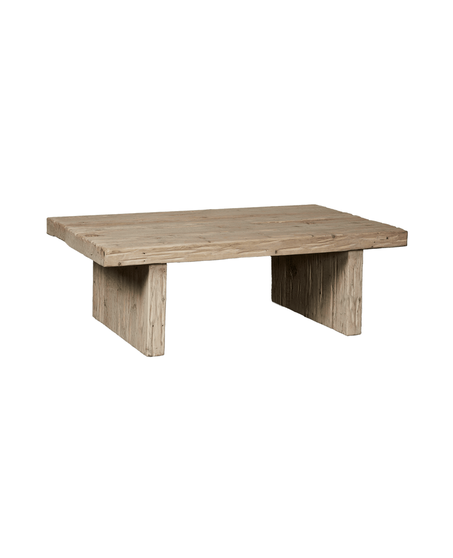 Reclaimed Elm Coffee Table - Bleached from China made of Wood