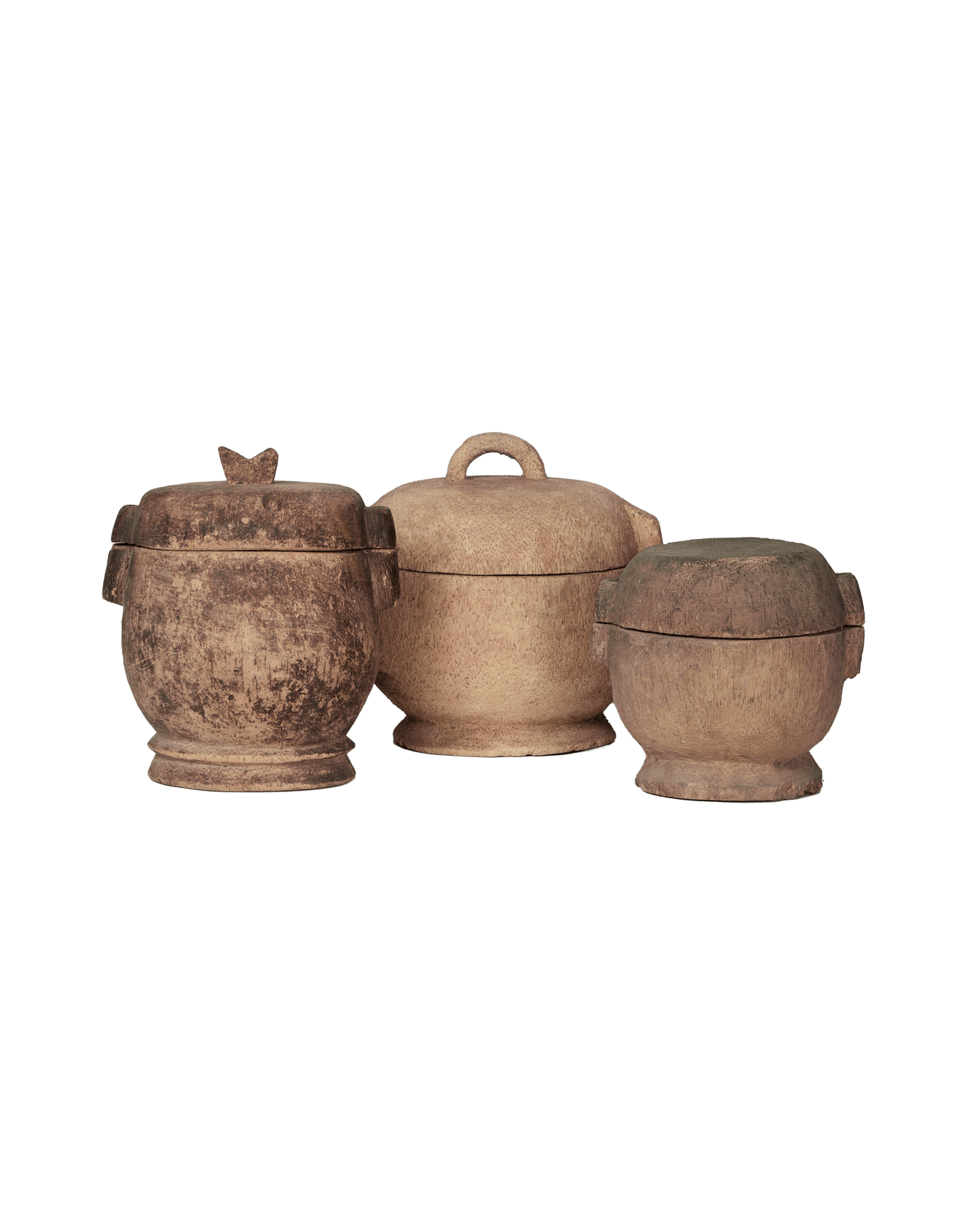 Vintage Wood Carry Pot from China made of Wood