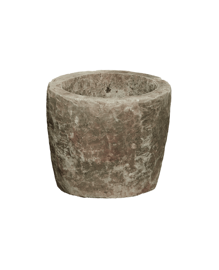 Reproduction Limestone Trough - Round from Indonesia - Planters, Fountains, & Water Features