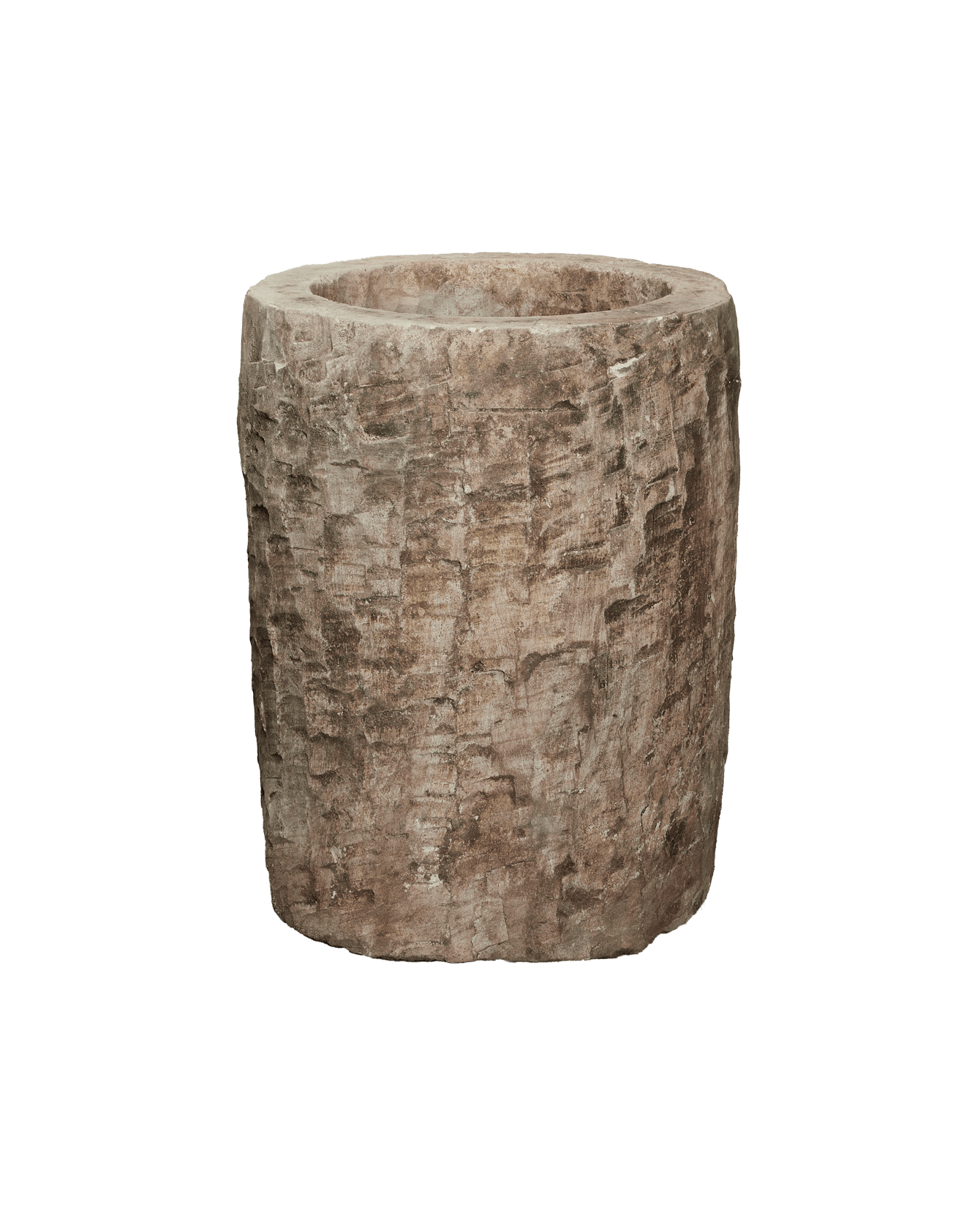 Reproduction Limestone Trough - Round from Indonesia - Planters, Fountains, & Water Features