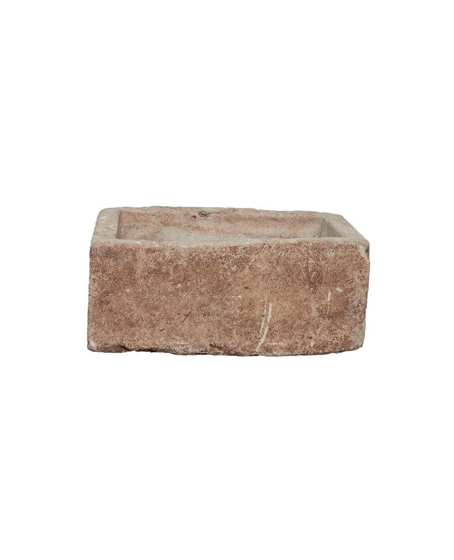 Vintage Limestone Trough - Rectangle from Indonesia - Planters, Fountains, & Water Features