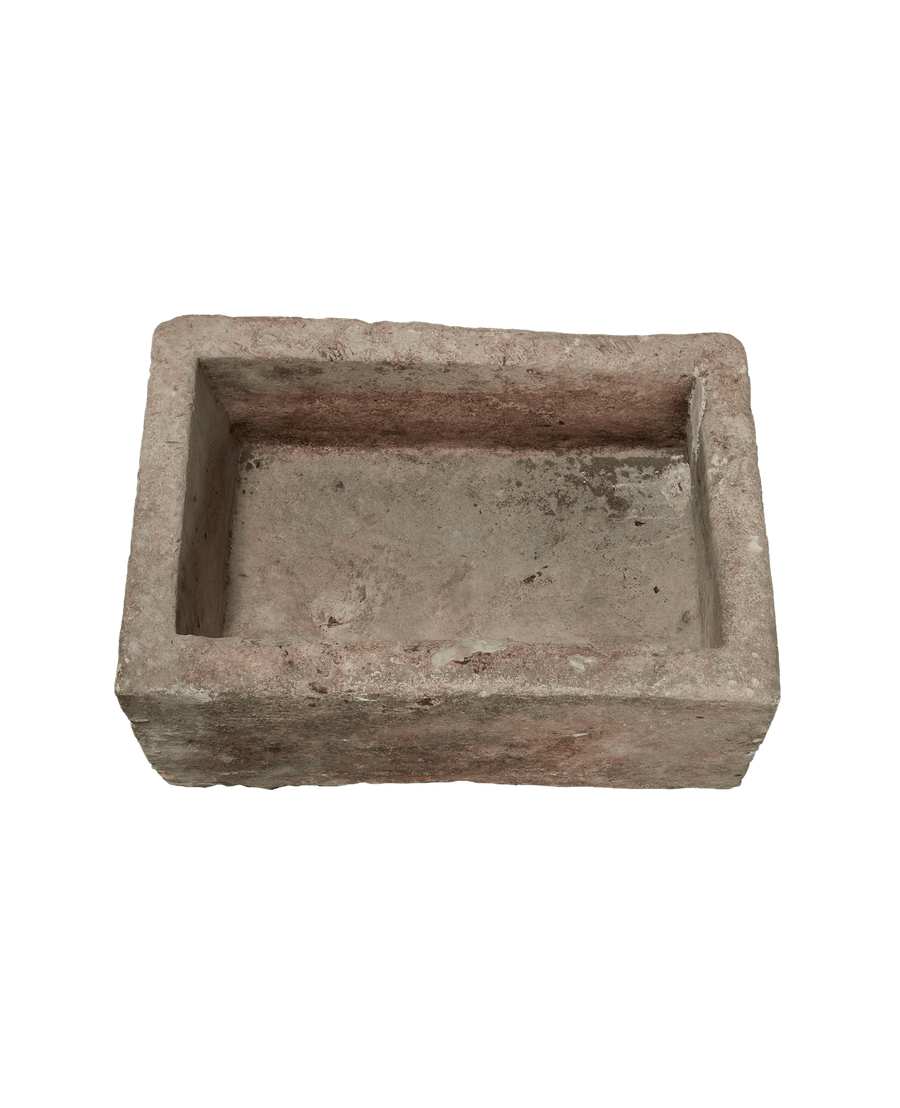 Vintage Limestone Trough - Rectangle from Indonesia - Planters, Fountains, & Water Features