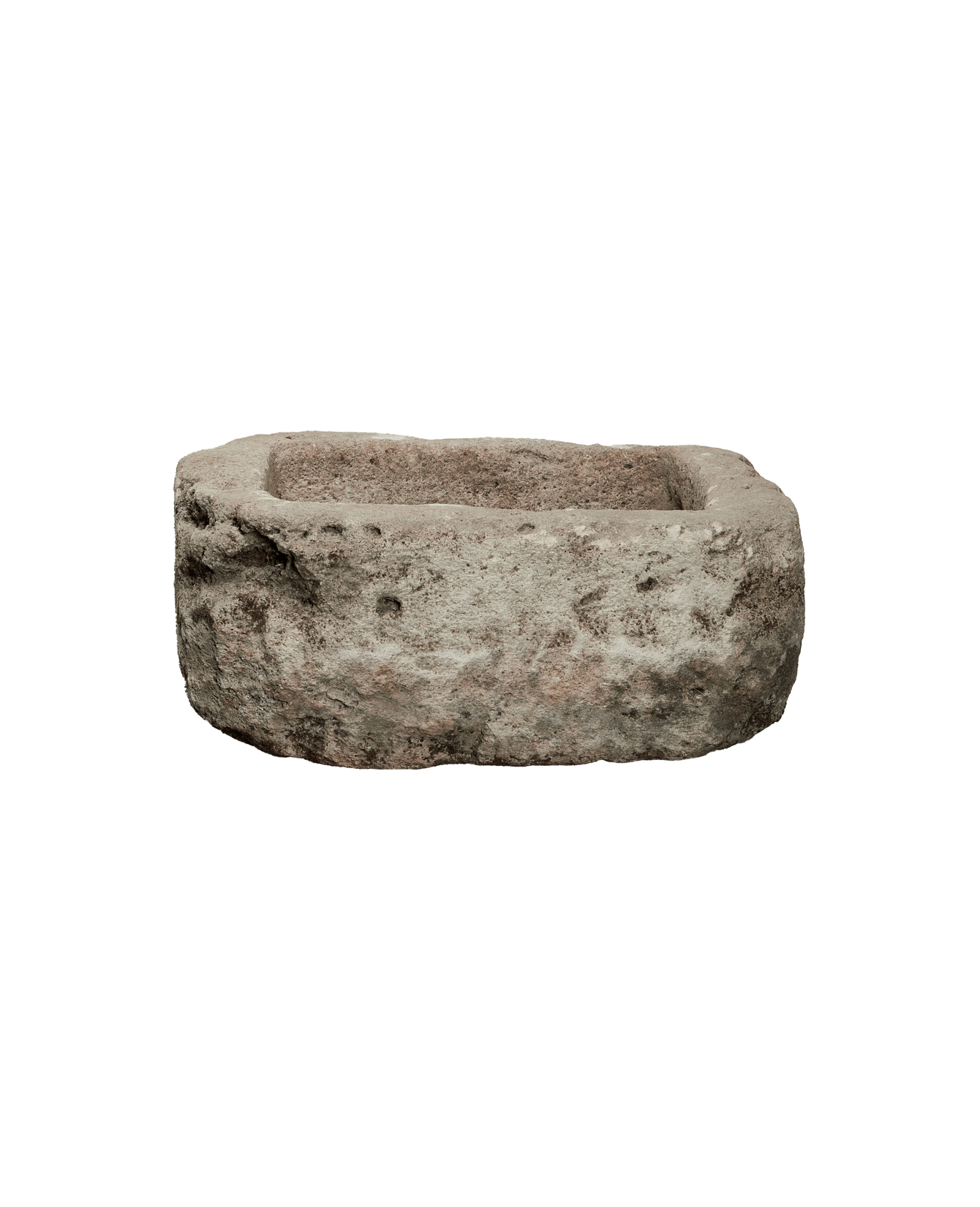 Vintage Limestone Trough - Oblong from Indonesia - Planters, Fountains, & Water Features