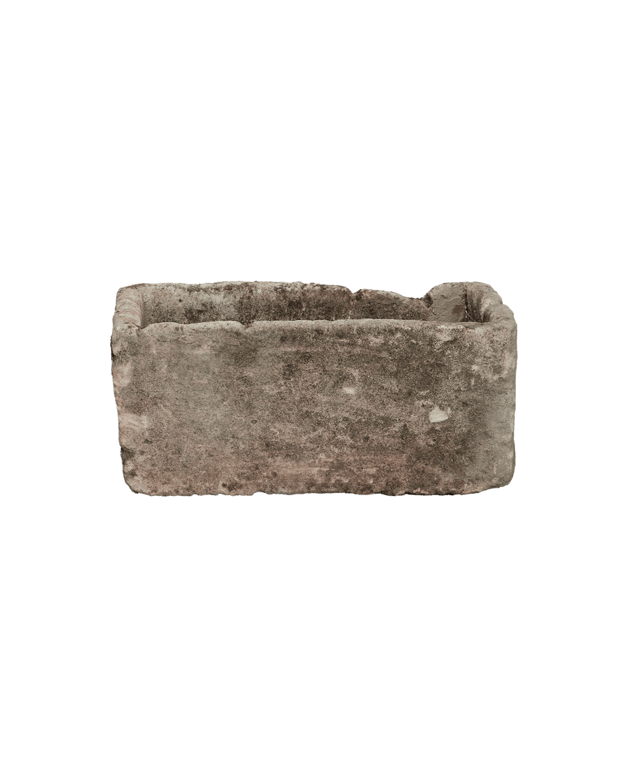 Vintage Limestone Trough - Rectangle from Indonesia - Planters, Fountains, & Water Features