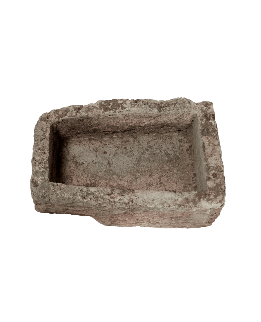 Vintage Limestone Trough - Rectangle from Indonesia - Planters, Fountains, & Water Features