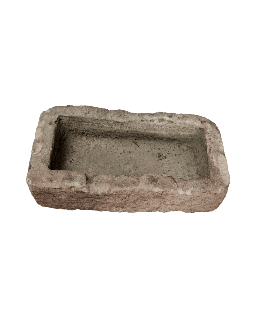 Vintage Limestone Trough - Rectangle from Indonesia - Planters, Fountains, & Water Features