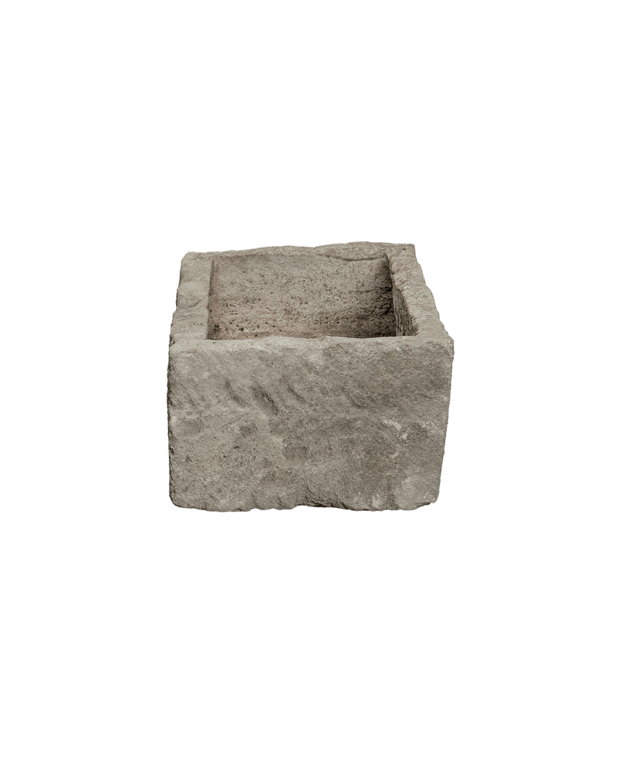 Vintage Limestone Trough - Rectangle from Indonesia - Planters, Fountains, & Water Features