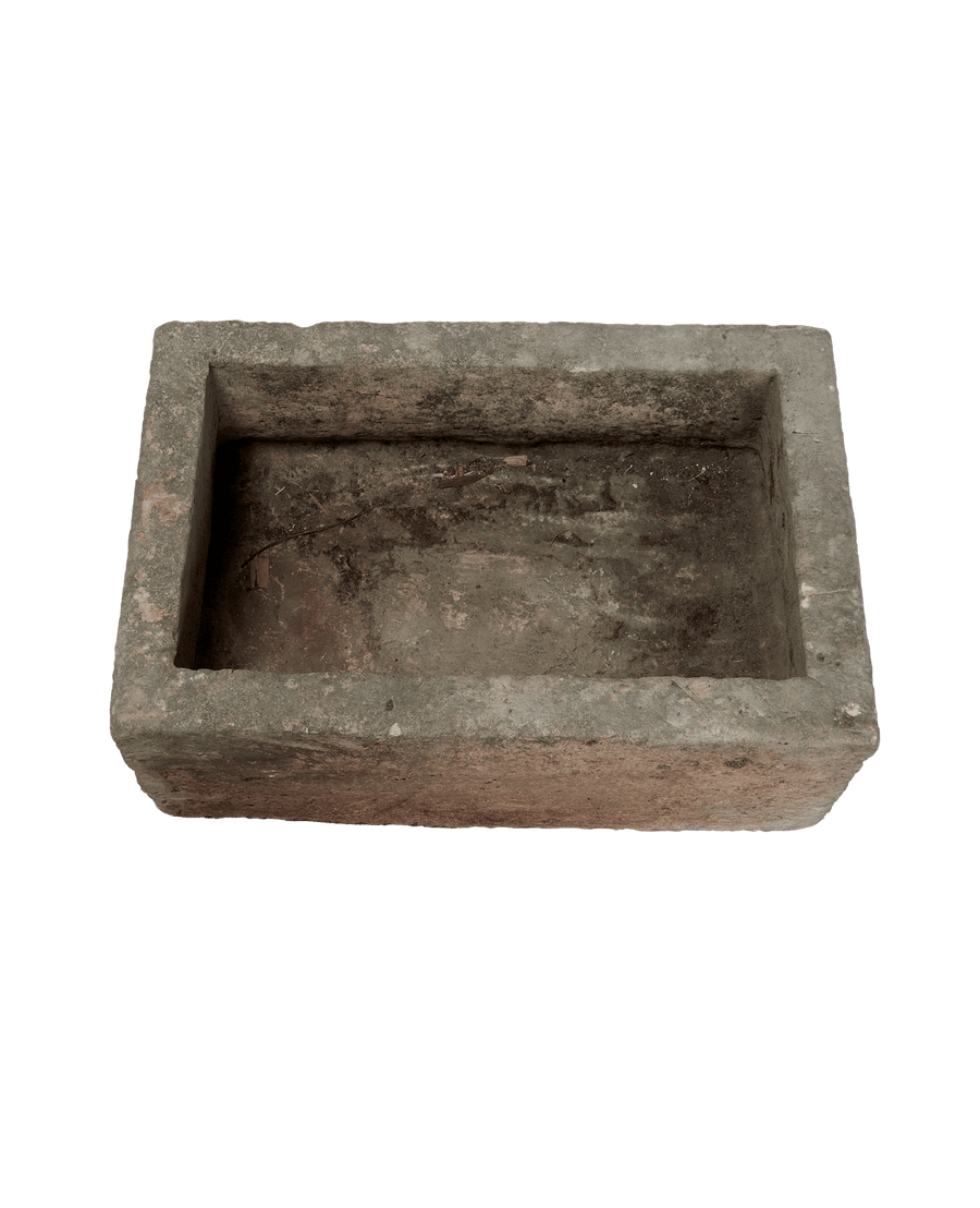 Vintage Limestone Trough - Rectangle from Indonesia - Planters, Fountains, & Water Features