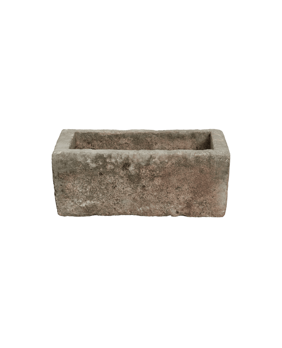 Vintage Limestone Trough - Rectangle from Indonesia - Planters, Fountains, & Water Features