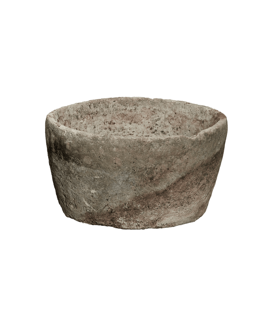 Vintage Limestone Trough - Round from Indonesia - Planters, Fountains, & Water Features