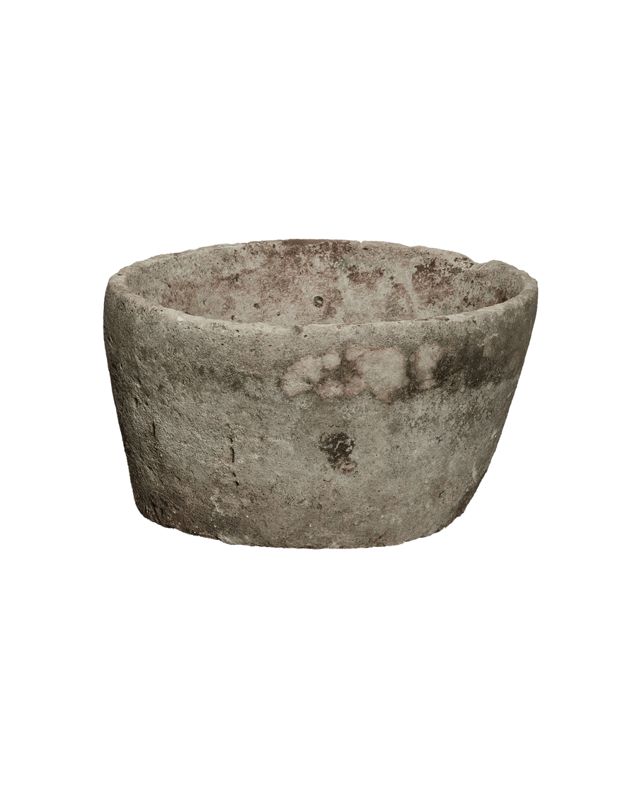 Vintage Limestone Trough - Round from Indonesia - Planters, Fountains, & Water Features