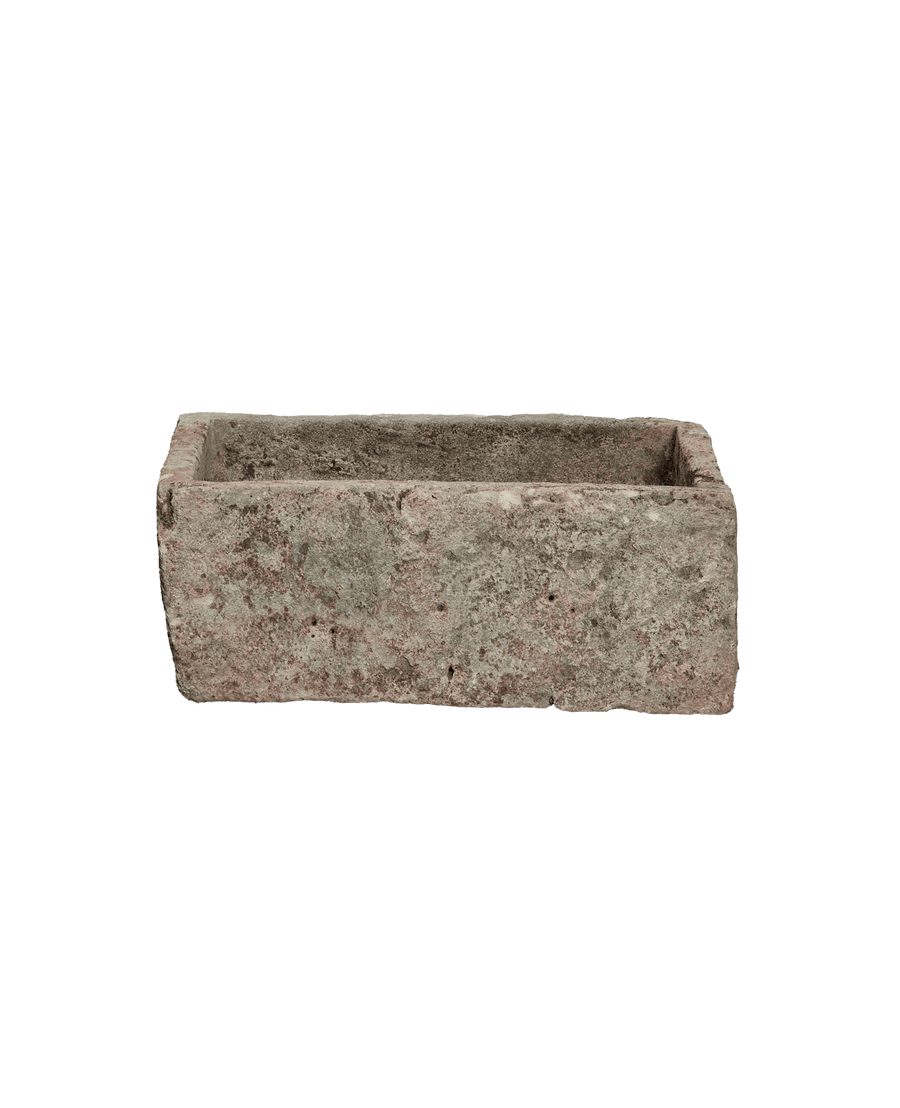 Vintage Limestone Trough - Rectangle from Indonesia - Planters, Fountains, & Water Features