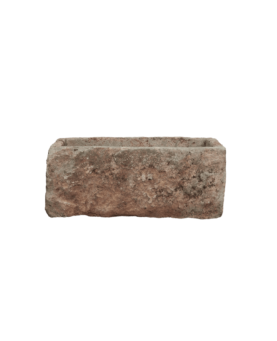 Vintage Limestone Trough - Rectangle from Indonesia - Planters, Fountains, & Water Features