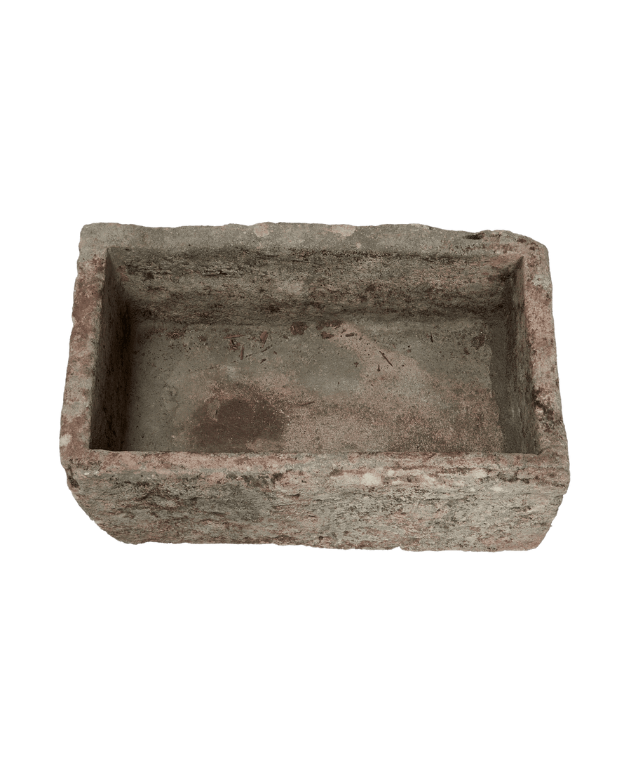 Vintage Limestone Trough - Rectangle from Indonesia - Planters, Fountains, & Water Features