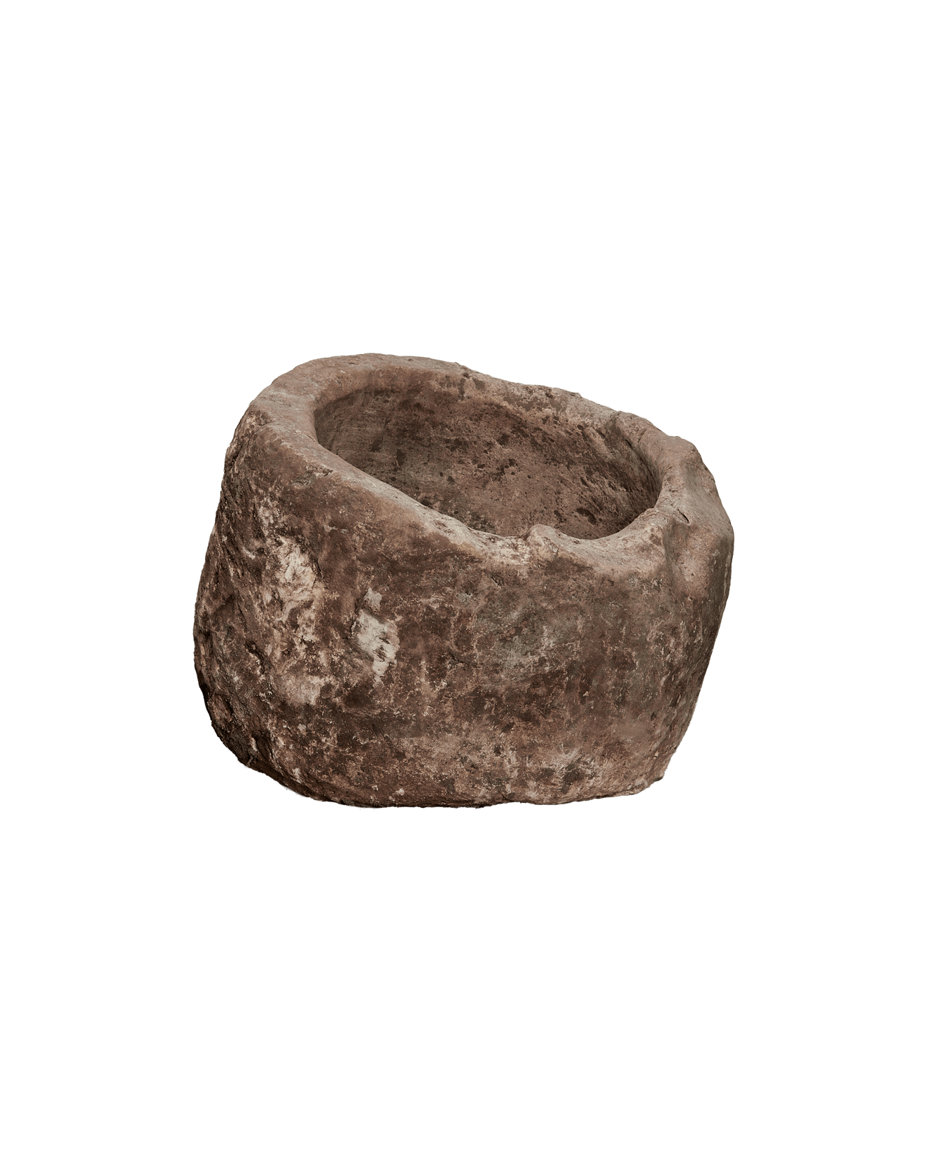 Vintage Limestone Trough - Round from Indonesia - Planters, Fountains, & Water Features