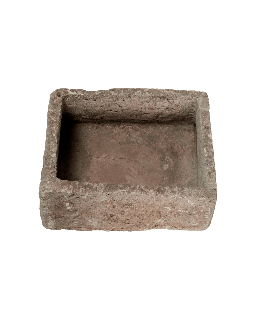 Vintage Limestone Trough - Rectangle from Indonesia - Planters, Fountains, & Water Features