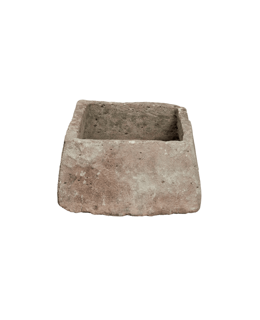 Vintage Limestone Trough - Rectangle from Indonesia - Planters, Fountains, & Water Features