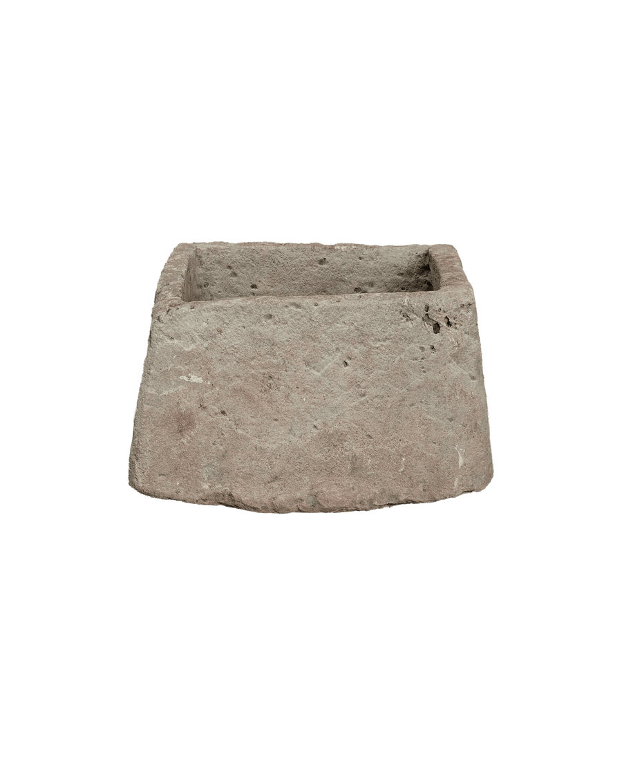 Vintage Limestone Trough - Rectangle from Indonesia - Planters, Fountains, & Water Features