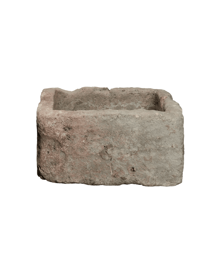 Vintage Limestone Trough - Rectangle from Indonesia - Planters, Fountains, & Water Features