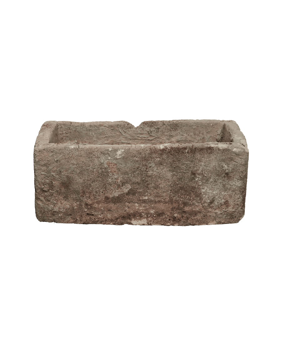 Vintage Limestone Trough - Rectangle from Indonesia - Planters, Fountains, & Water Features