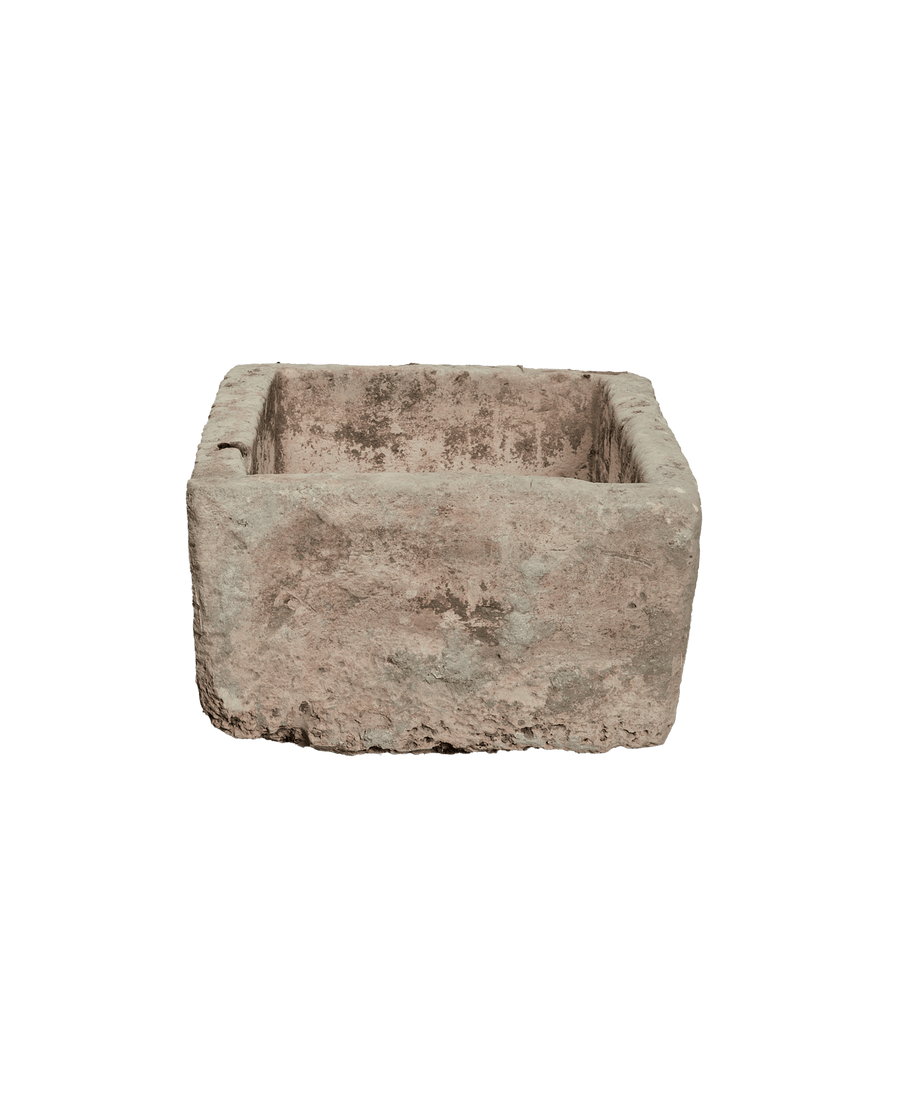 Vintage Limestone Trough - Rectangle from Indonesia - Planters, Fountains, & Water Features