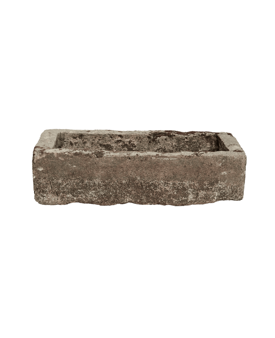 Vintage Limestone Trough - Rectangle from Indonesia - Planters, Fountains, & Water Features