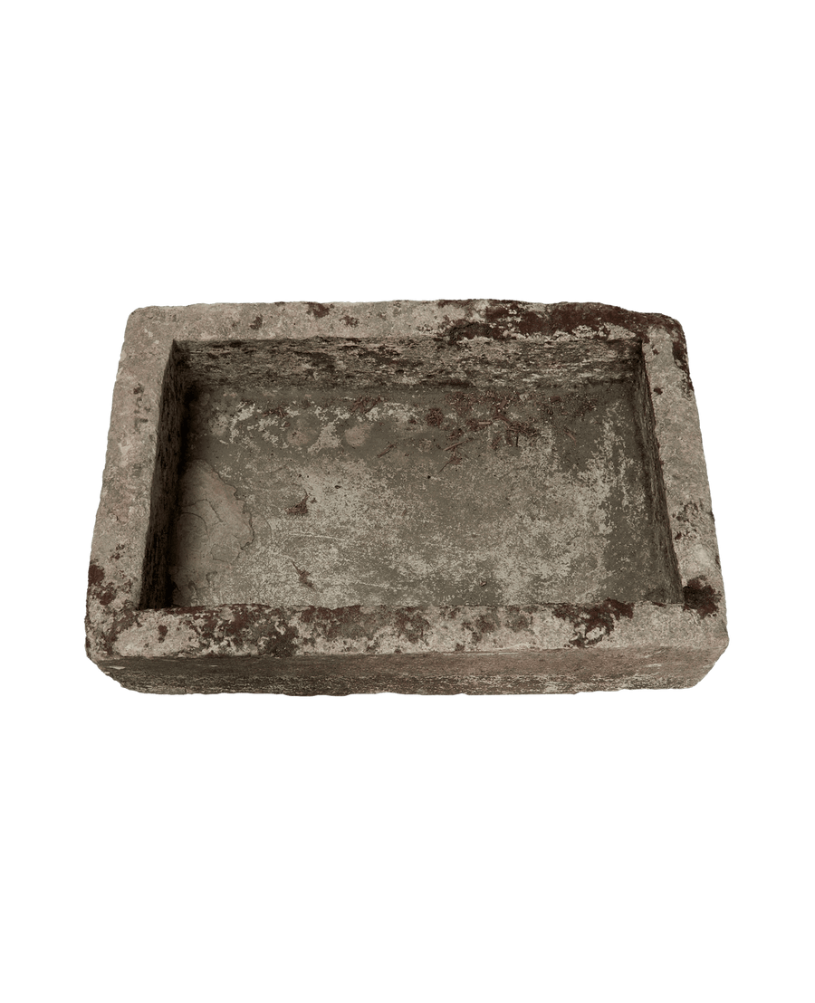 Vintage Limestone Trough - Rectangle from Indonesia - Planters, Fountains, & Water Features