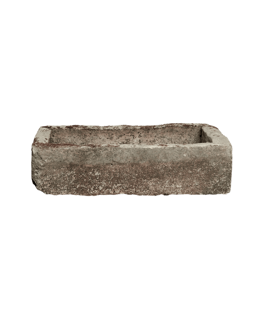 Vintage Limestone Trough - Rectangle from Indonesia - Planters, Fountains, & Water Features