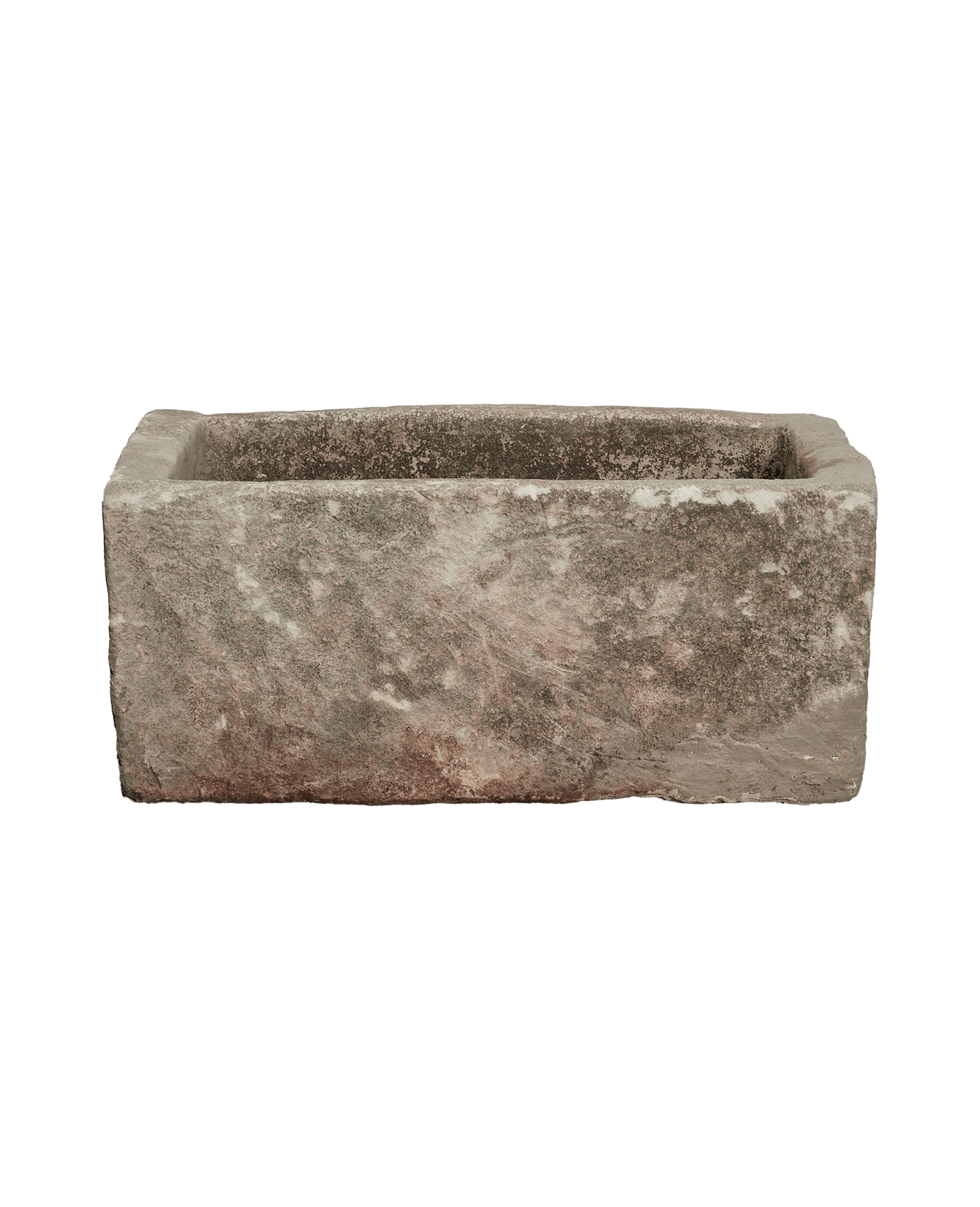 Vintage Limestone Trough - Rectangle from Indonesia - Planters, Fountains, & Water Features