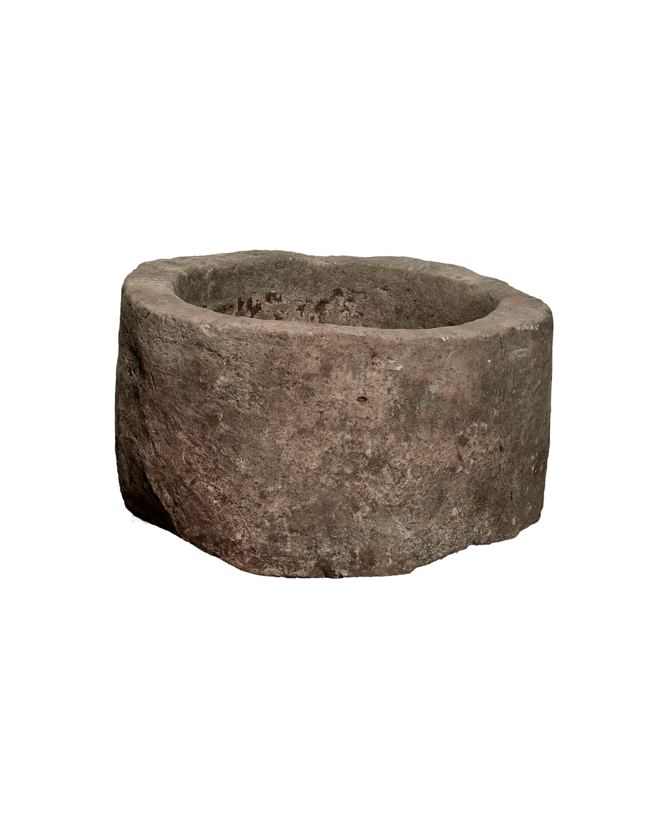 Vintage Limestone Trough - Round from Indonesia - Planters, Fountains, & Water Features