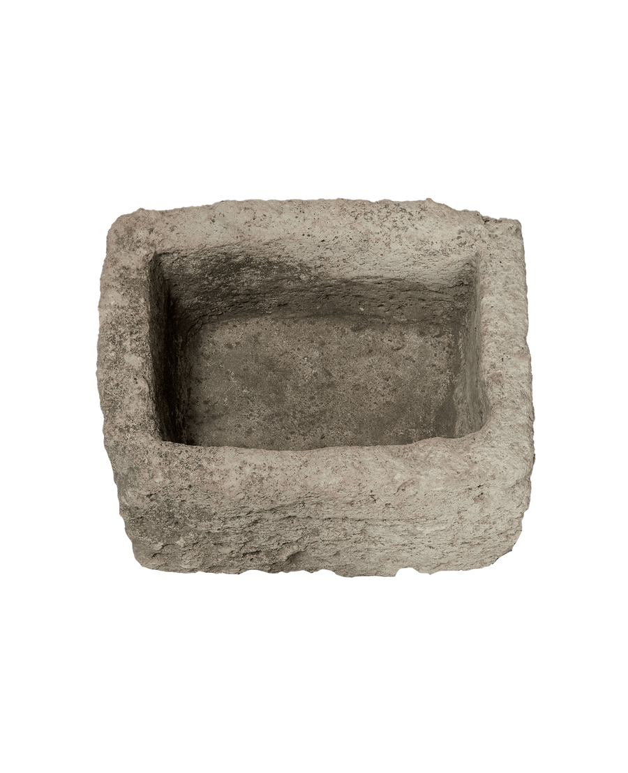 Vintage Limestone Trough - Rectangle from Indonesia - Planters, Fountains, & Water Features