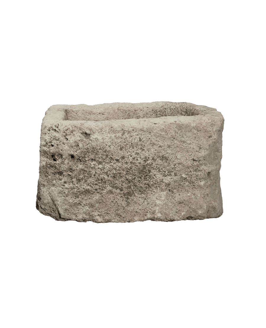 Vintage Limestone Trough - Rectangle from Indonesia - Planters, Fountains, & Water Features