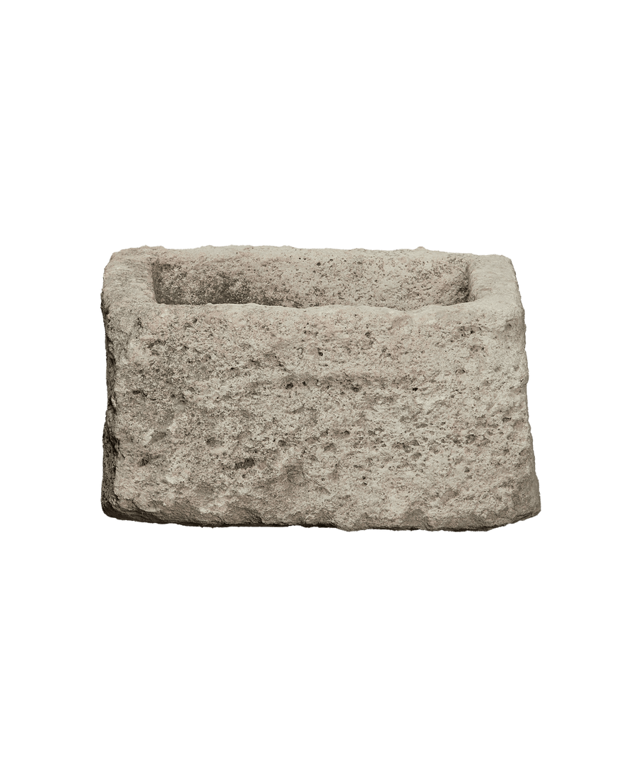 Vintage Limestone Trough - Rectangle from Indonesia - Planters, Fountains, & Water Features