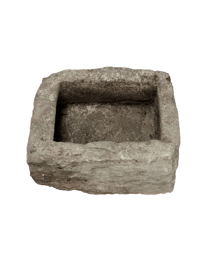 Vintage Limestone Trough - Rectangle from Indonesia - Planters, Fountains, & Water Features