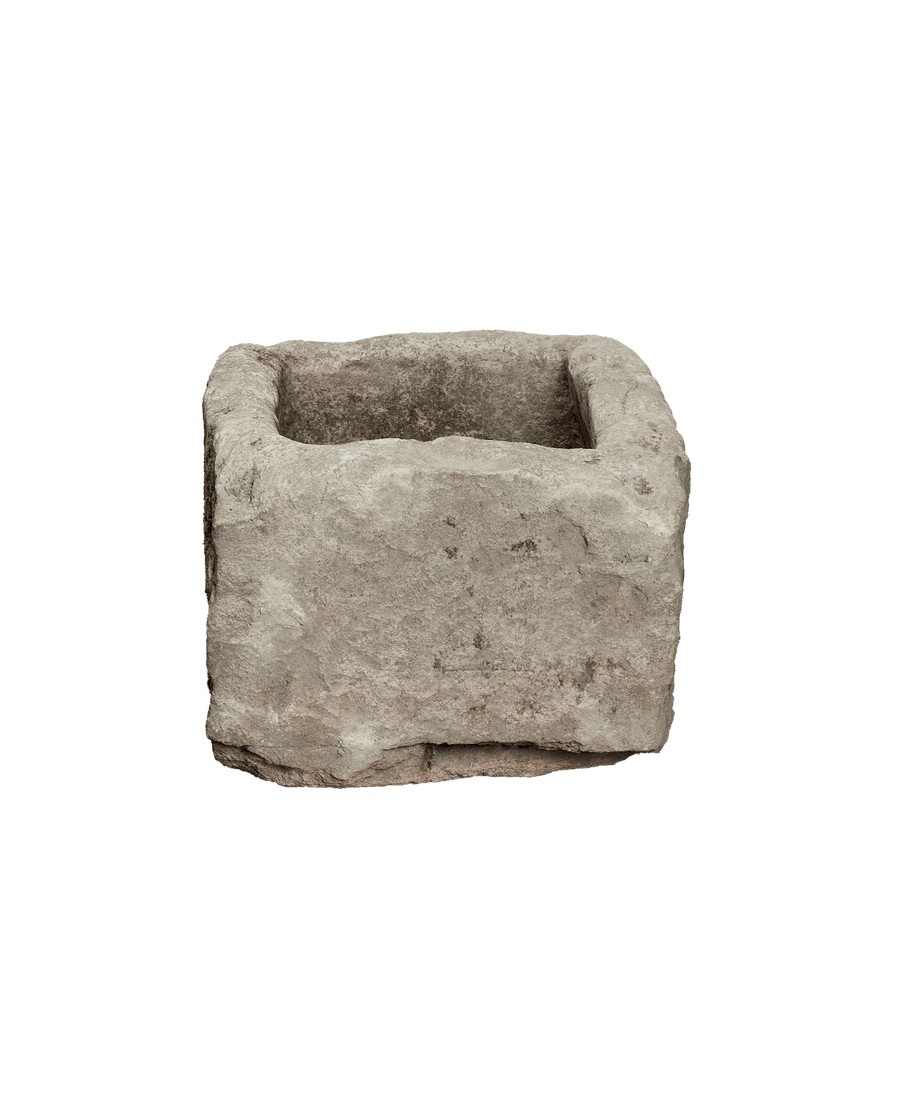 Vintage Limestone Trough - Rectangle from Indonesia - Planters, Fountains, & Water Features