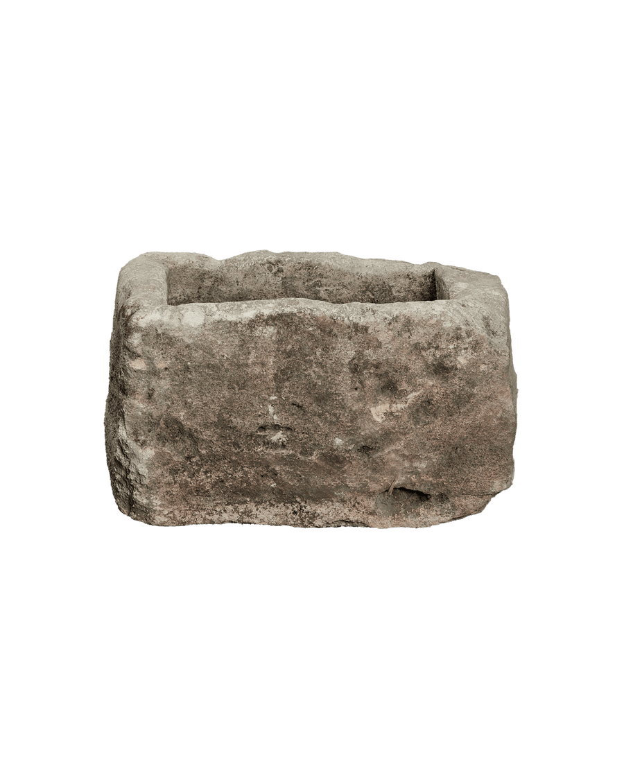 Vintage Limestone Trough - Rectangle from Indonesia - Planters, Fountains, & Water Features